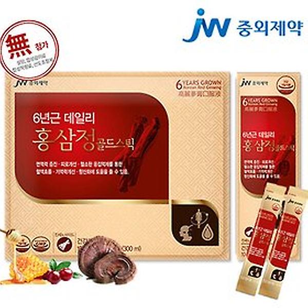 [중외제약/JW-GOLDSTICK] 6년근 데일리 홍삼정골드스틱