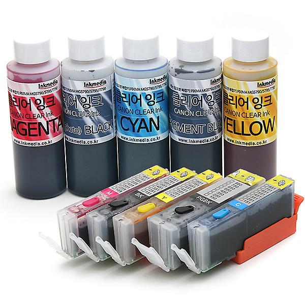 [단종] 잉크미디어 / 캐논 MG5790 / MG5795용 무선 무한공급기 + 클리어잉크 610ml