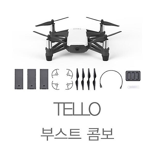 [DJI/DJI-TELLO(B-COM)] DJI 텔로 부스트 콤보  TELLO 교육용 입문용 드론 셀피 셀카 드론 