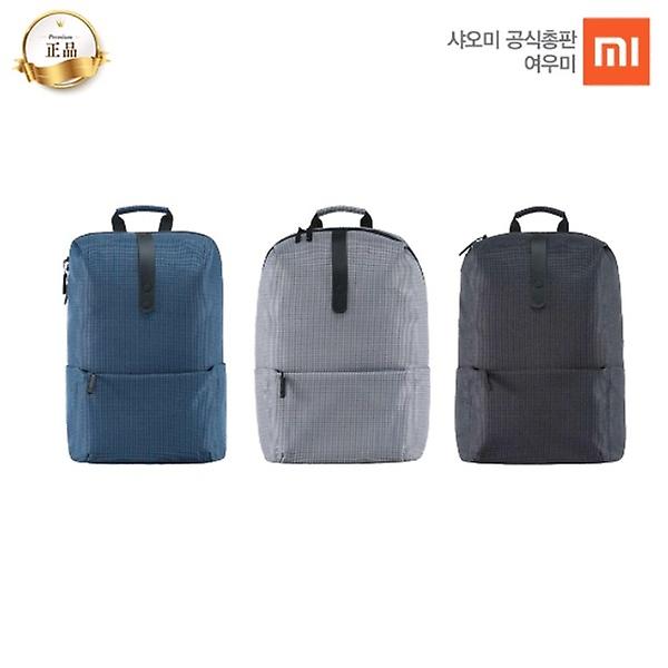 [단종] 샤오미 90分 캐주얼 체크 백팩 그레이