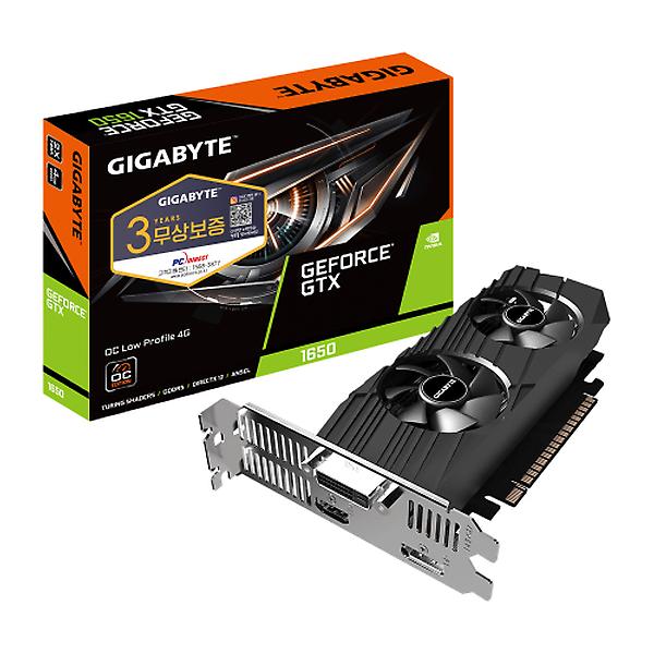 [단종] GIGABYTE 지포스 GTX 1650 UD2 OC D5 4GB Nano LP 피씨디렉트 그래픽카드