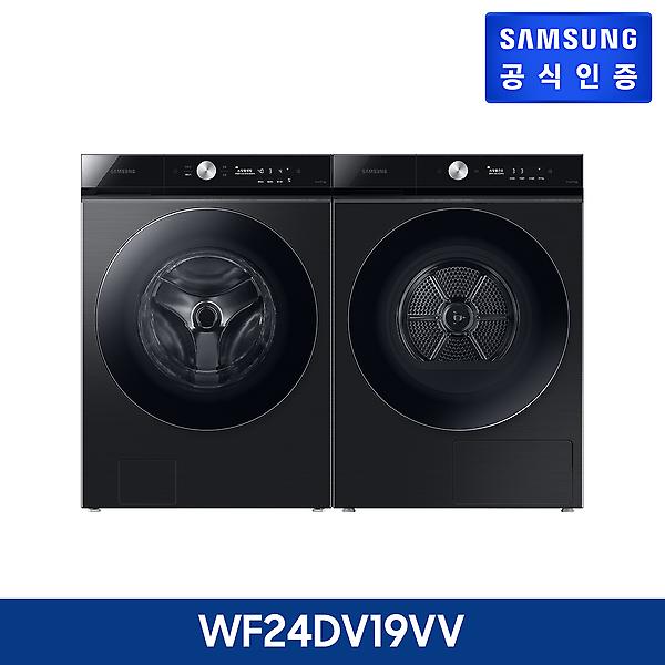  [렌탈] 삼성전자 비스포크 그랑데AI WF24A9500KV+DV19A9740CV 블랙케비어, 스태킹키트 미포함