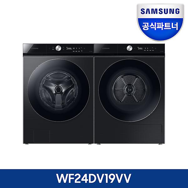  [렌탈] 삼성전자 비스포크 그랑데AI WF24A9500KV+DV19A9740CV 블랙케비어, 스태킹키트 미포함