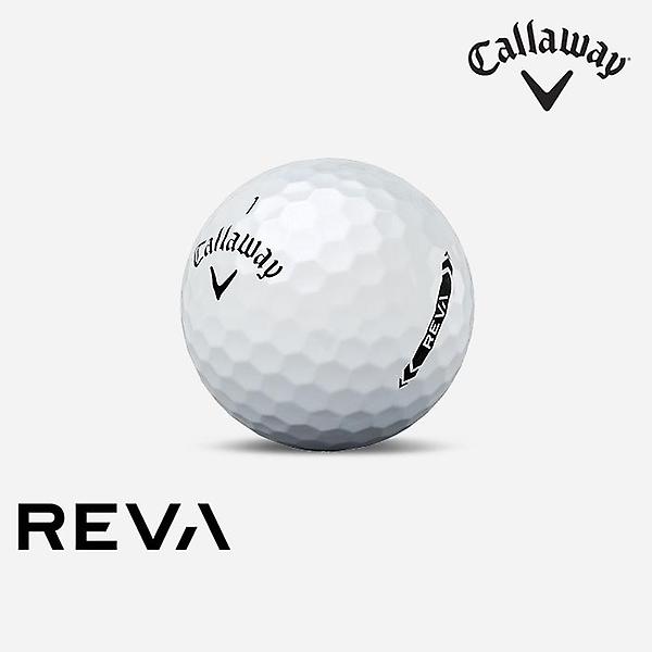 [캘러웨이/캘러웨이 레바] [캘러웨이코리아정품]2021 캘러웨이 레바(REVA) 골프볼/골프공[여성용/2피스/12알][화이트펄]