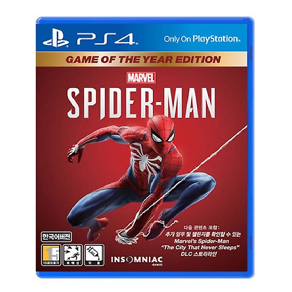 [플레이스테이션/PCAS-05154] *사은품증정[정품][PS4] 마블 스파이더맨(GOTY) 플레이스테이션4 게임팩