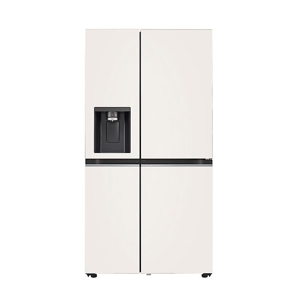[LG전자/J814MEE3-F] 오브제 얼음정수기 냉장고 810L 메탈 베이지