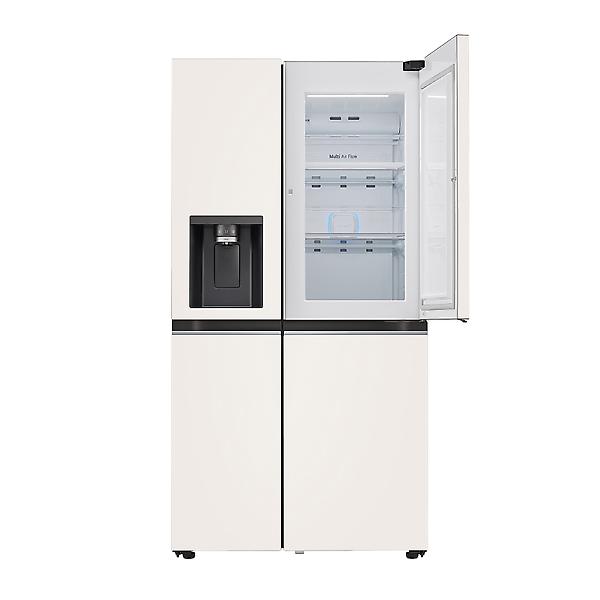 [LG전자/J814MEE3-F] 오브제 얼음정수기 냉장고 810L 메탈 베이지