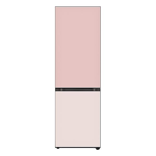 [LG전자/Q342GPB153S] 모던엣지 냉장고 오브제컬렉션 글라스 핑크베이지 344L