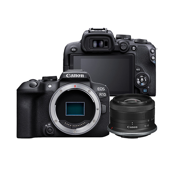 [캐논/EOS-R10(18-45KIT)] 캐논 EOS R10 미러리스 카메라 + (18-45mm IS STM 렌즈 포함)