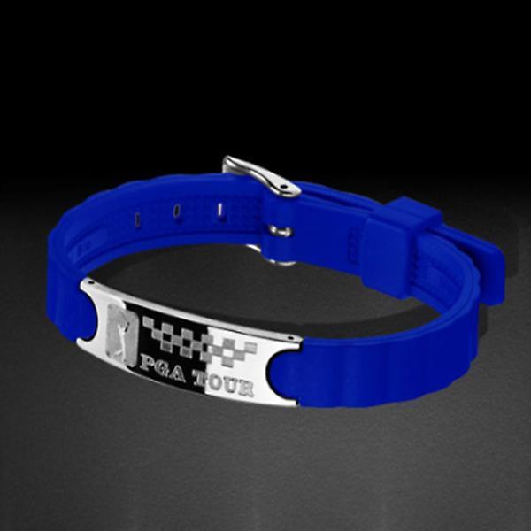 [PGA TOUR/PGA-SS-BL] [미개봉반품] PGA 게르마늄 건강팔찌 실리콘실버
