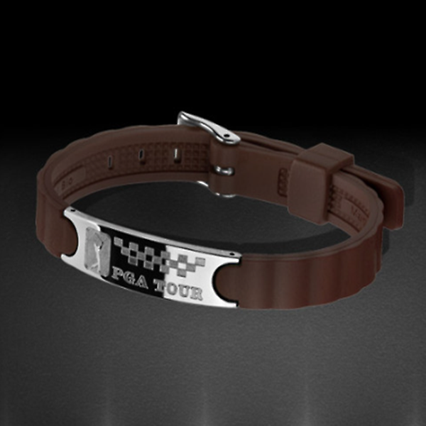 [PGA TOUR/PGA-SS-BL] [미개봉반품] PGA 게르마늄 건강팔찌 실리콘실버