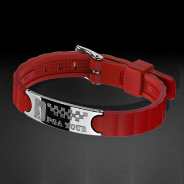 [PGA TOUR/PGA-SS-BL] [미개봉반품] PGA 게르마늄 건강팔찌 실리콘실버