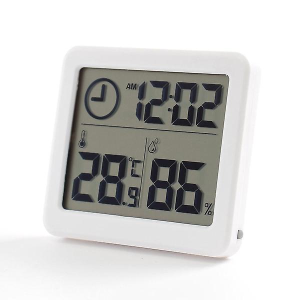[도매토피아/스마트 디지털시계 온습도계 ] 스마트 디지털시계 온습도계 실내온도계 화이트