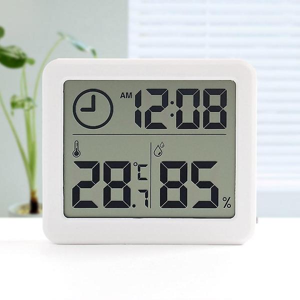 [도매토피아/스마트 디지털시계 온습도계 ] 스마트 디지털시계 온습도계 실내온도계 화이트