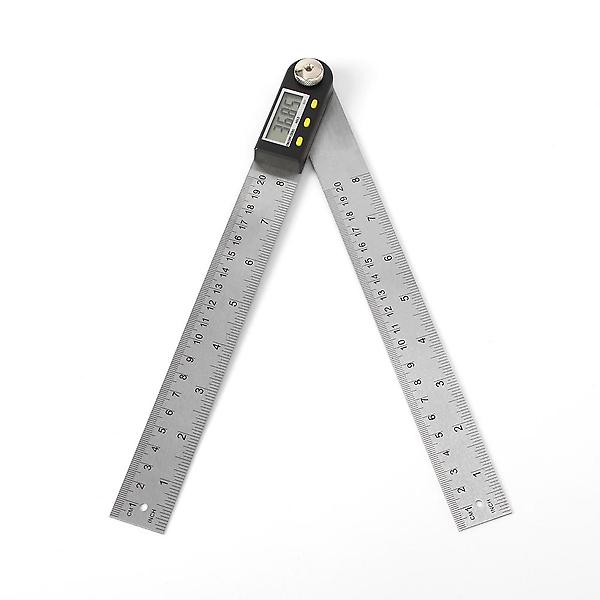  360도 디지털 각도기(20cm)/목공용 스틸자 각도측정기