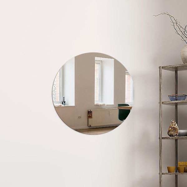[도매토피아/벽에 붙이는 안전 아크릴 거] 벽에 붙이는 안전 아크릴 거울(40cm) 인테리어거울