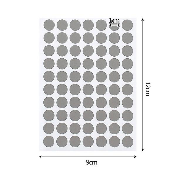  10mm 컬러 원형 스티커 60매(그레이) 문구스티커