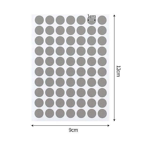 [도매토피아/10mm 컬러 원형 스티커 ] 10mm 컬러 원형 스티커 60매(그레이) 문구스티커