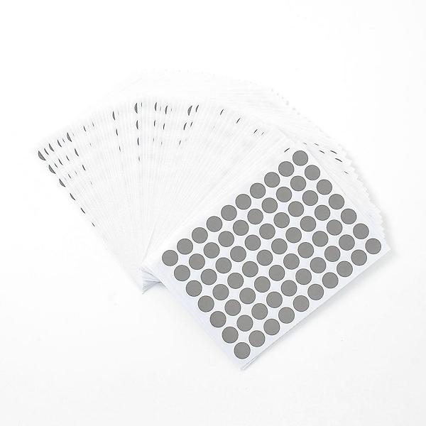  10mm 컬러 원형 스티커 60매(그레이) 문구스티커
