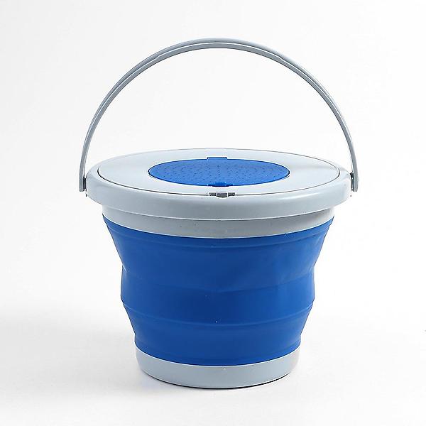 [도매토피아/워터풀 접이식 버킷(5L) ] 워터풀 접이식 버킷(5L) (블루) 캠핑 낚시 세차물통
