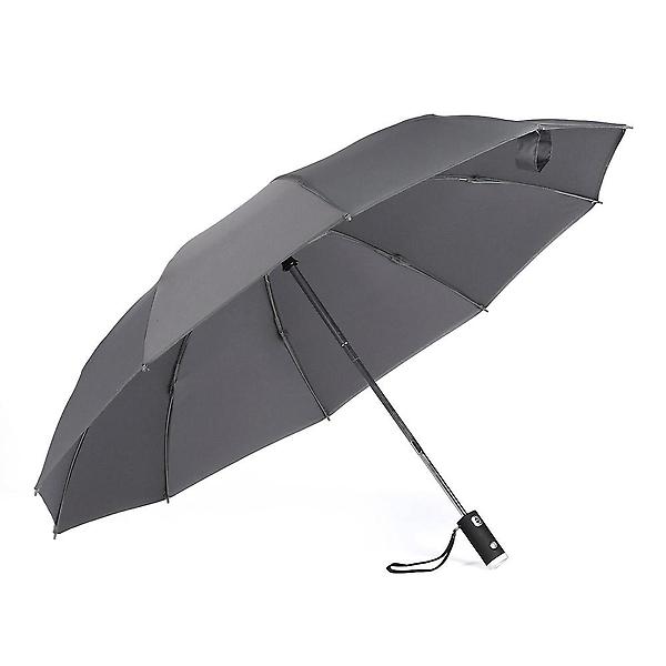 [도매토피아/거꾸로 LED 완전자동 우산] 거꾸로 LED 완전자동 우산(그레이) 불빛 장마우산
