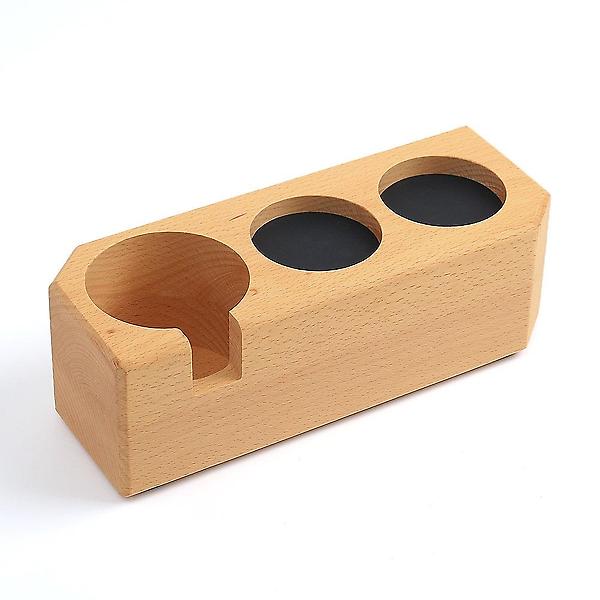  바리스타 우드 탬퍼받침대 커피 포터필터 거치대 58mm