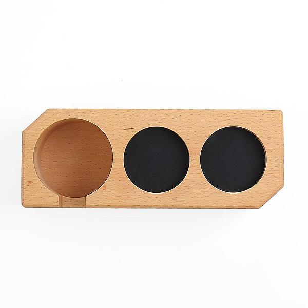  바리스타 우드 탬퍼받침대 커피 포터필터 거치대 58mm