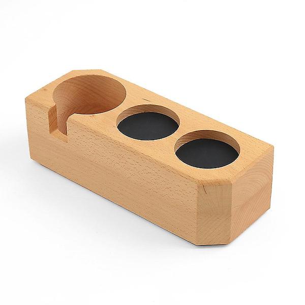  바리스타 우드 탬퍼받침대 커피 포터필터 거치대 58mm