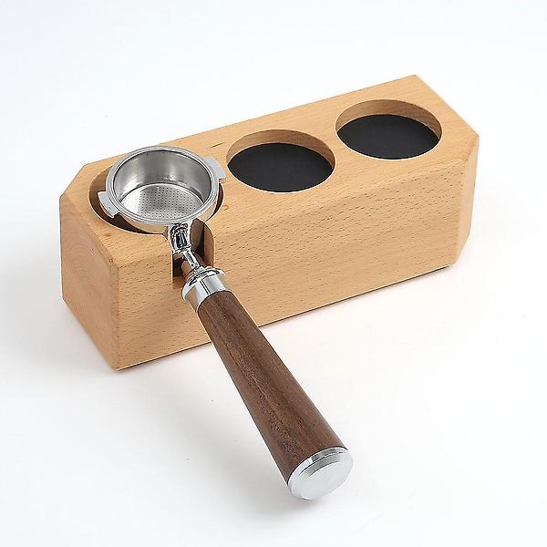  바리스타 우드 탬퍼받침대 커피 포터필터 거치대 58mm