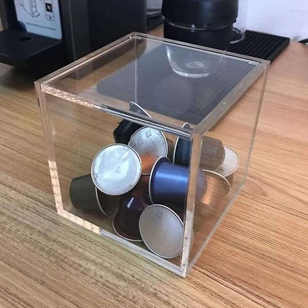 [도매토피아/TREE-00001] 투명 아크릴 커피캡슐 보관함(15x15cm) 캡슐커피보관