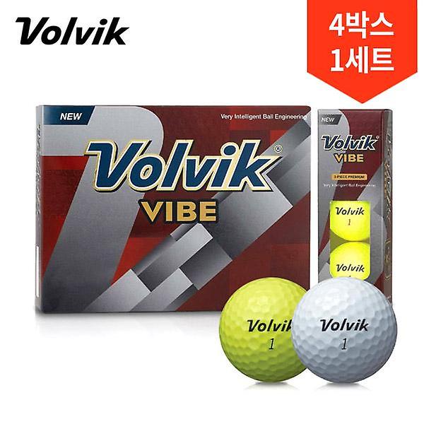 4박스 총48구/볼빅 VIBE 바이브 3피스 우레탄 골프공