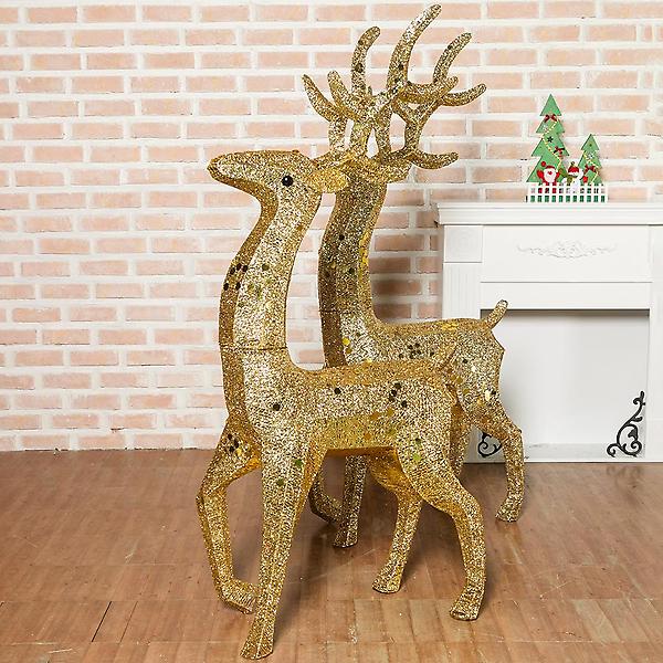 [도토로/대형 크리스마스 사슴 썰매 ] 대형 크리스마스 사슴 썰매 장식/산타썰매 사슴장식