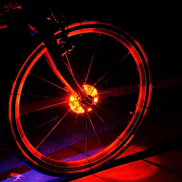[도매토피아/TREE-00001] UFO LED 자전거 휠라이트(레드) 야간 바퀴안전등