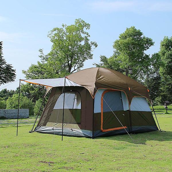 [도매토피아/TREE-00001] 패밀리캠핑 거실형 텐트 캠핑 대형 리빙쉘 브라운