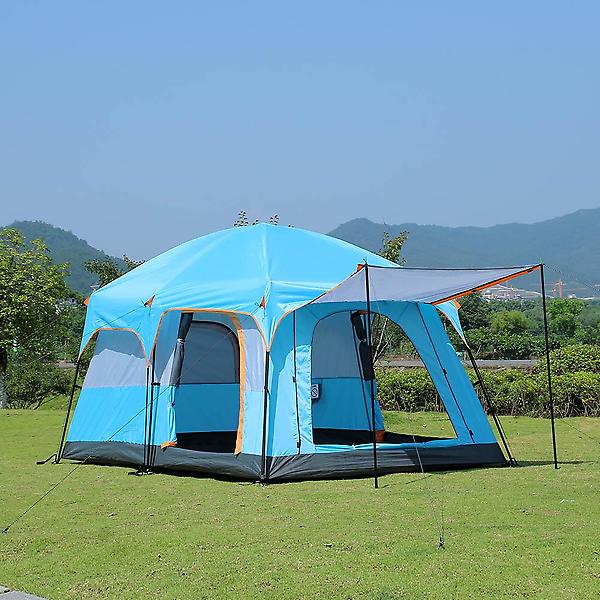 [도매토피아/TREE-00001] 패밀리캠핑 거실형 텐트 투룸 대형 리빙쉘 스카이