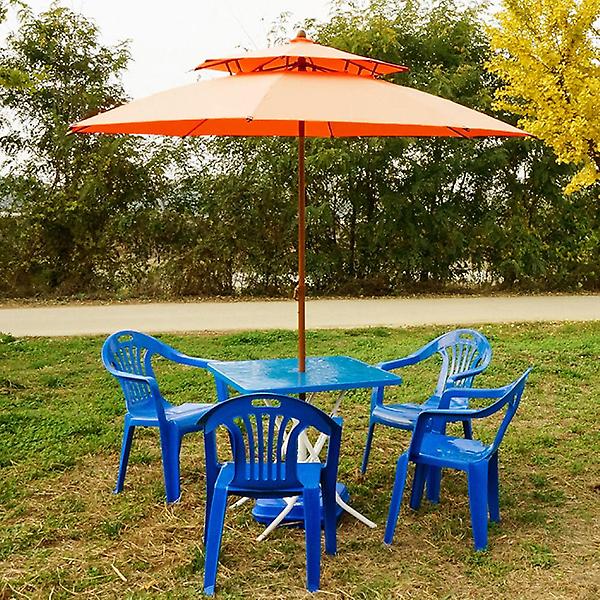 [도매토피아/TREE-00001] 썬시티 2단 파라솔(230cm) 오렌지 행사장 해변 카페