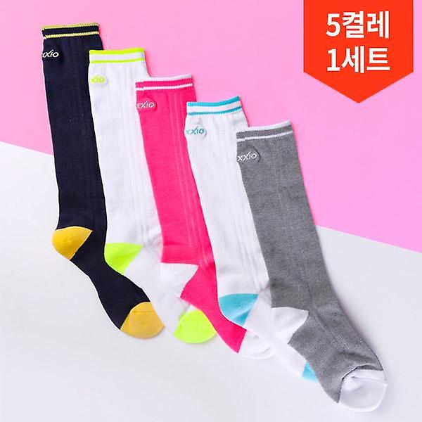  5켤레1세트/던롭 젝시오 여성 니하이 골프양말 16074I