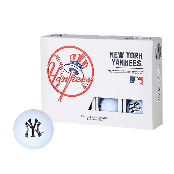  MLB골프 NEW 뉴욕양키즈 2피스 화이트 12구 골프공
