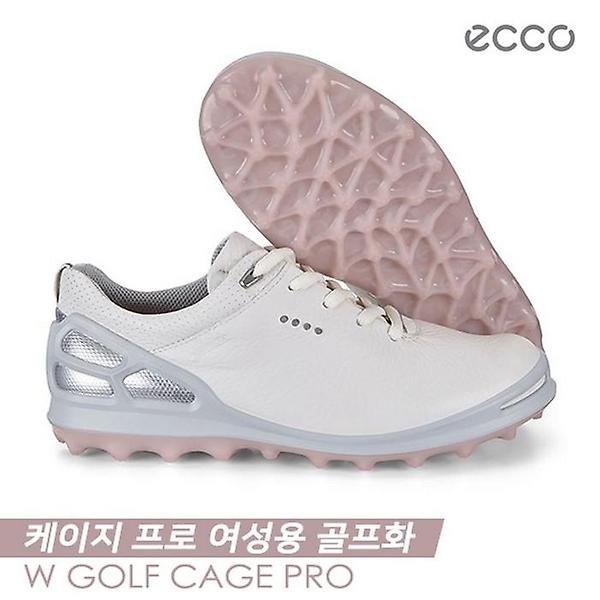  [에코정품] 에코 18 케이지 프로 (W GOLF CAGE PRO) 골프화 [125003-59044][화이트/실버핑크][여성용]
