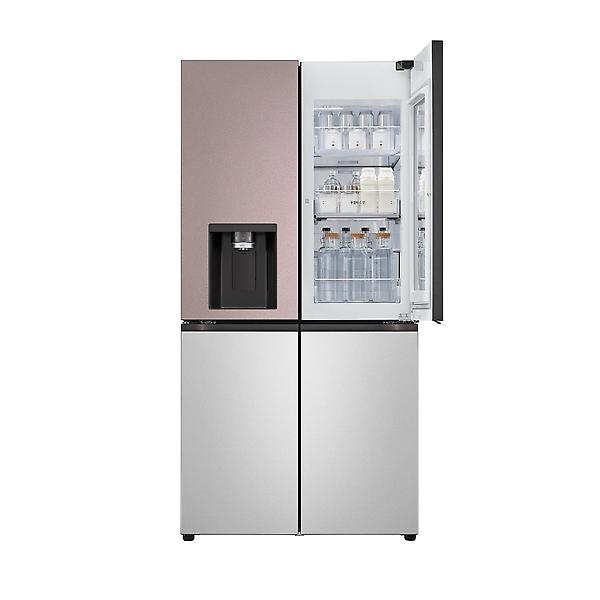 [LG전자/W824AAA472] 오브제 얼음정수기 냉장고 노크온 820L 조합형