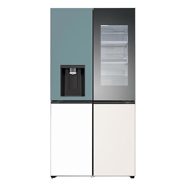 [LG전자/W824AAA472] 오브제 얼음정수기 냉장고 노크온 820L 조합형