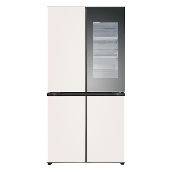 [LG전자/M874GBB452] 오브제 냉장고 875L 노크온 매직스페이스 베이지