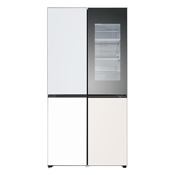 [LG전자/M874AAA452] 오브제 냉장고 875L 노크온 매직스페이스 조합형 도어포함