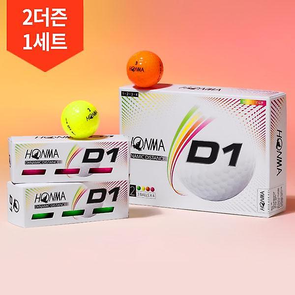  2더즌 총24구 혼마 뉴 D1 다이나믹 디스턴스 2피스 골프공