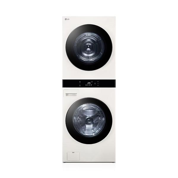 [LG전자/WL21EEHU] LG 세탁건조기 25+21kg 네이처베이지 트롬 오브제컬렉션 워시타워 WL21EEHU 전국/폐가전 수거