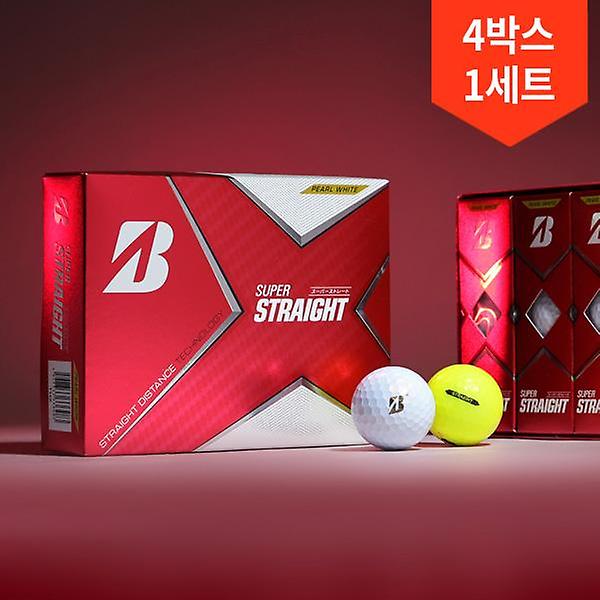  4박스총48구/브리지스톤 슈퍼 스트레이트 볼/쇼핑백