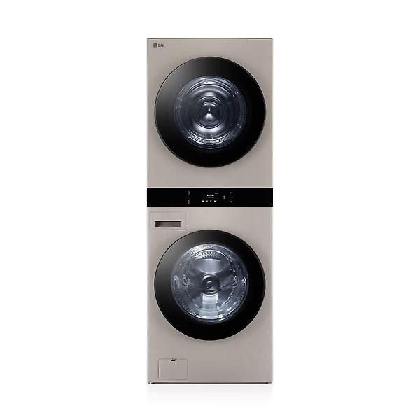 [LG전자/WL21RRHU] LG 세탁건조기 25+21kg 네이처브라운 트롬 오브제컬렉션 워시타워 WL21RRHU 전국/폐가전 수거