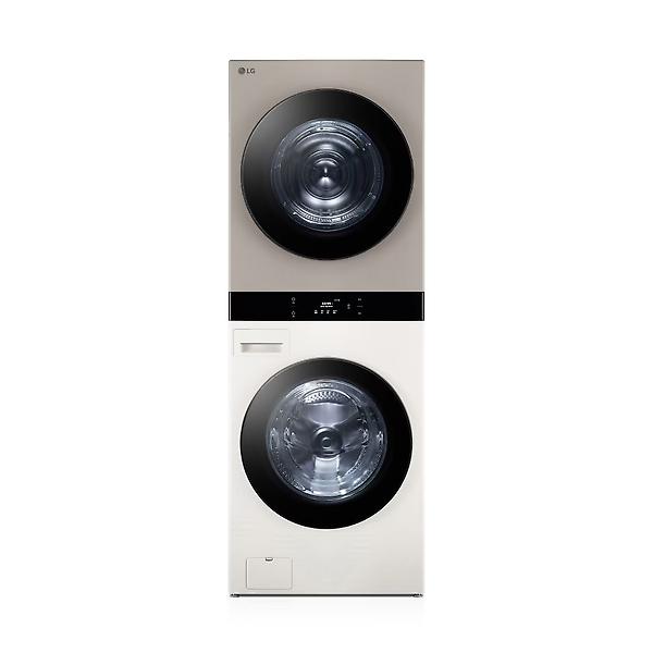[LG전자/WL21ERHU] LG 세탁건조기 25+21kg 베이지브라운 트롬 오브제컬렉션 워시타워  WL21ERHU 전국/폐가전 수거