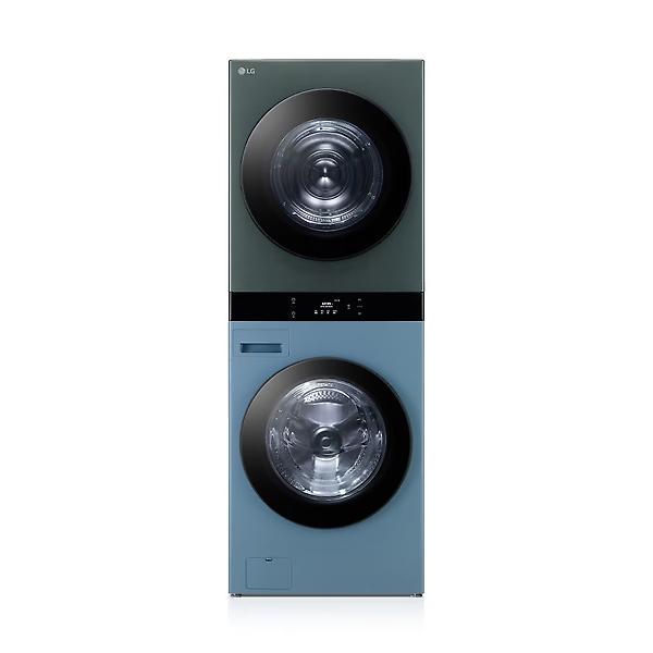 [LG전자/WL21NGHU] LG 세탁건조기 25+21kg 민트그린 트롬 오브제컬렉션 워시타워  WL21NGHU 전국/폐가전 수거