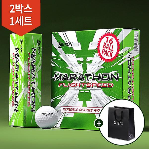  2박스/ 던롭 스릭슨 마라톤 플라이트 골프공/ 쇼핑백